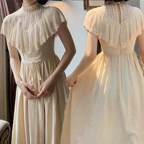 Summer Victorian Dress Women Romantic ...